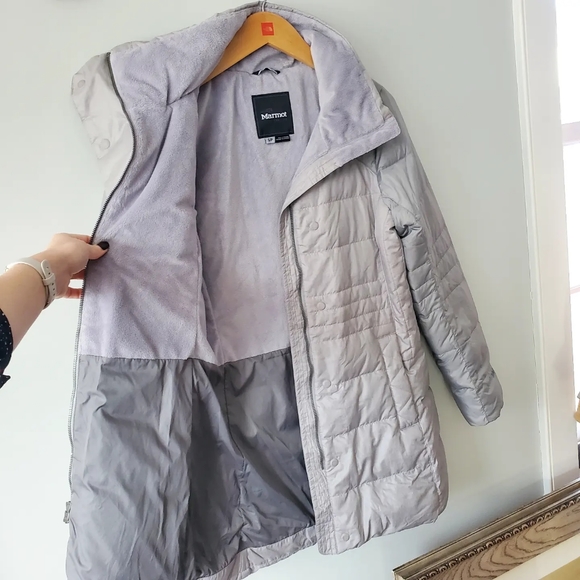 Marmot • down filled gray winter parka size Small - Picture 8 of 9